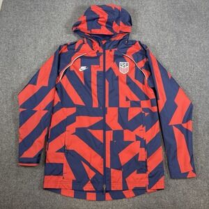 Nike Jacket Mens Medium Team USA AWF Soccer Windbreaker Athletic Full Zip Vented